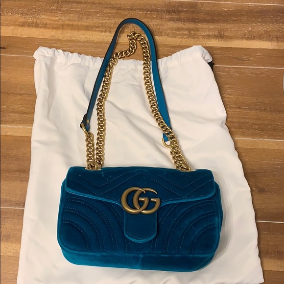 Gucci Handbags - Authentic GG Marmont velvet mini bag